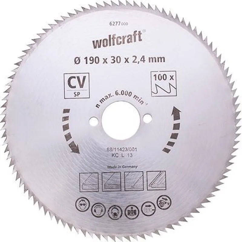 Cirkelzaagblad 180mm de Wolfcraft – image du produit