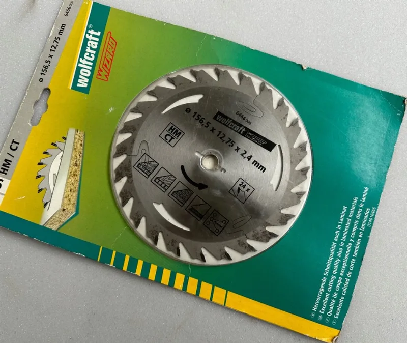 Cirkelzaagblad - 6466000 Zaagblad 156,5x12,75mm 24-tands multiplex spaanplaat von Wolfcraft – Produktbild