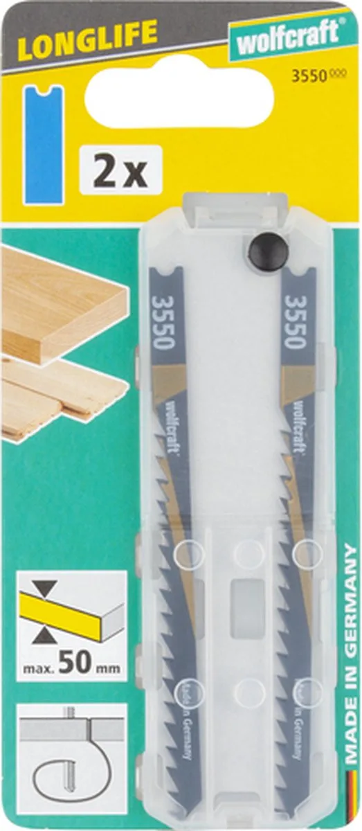 Decoupeerzaagblad HCS, U-schacht - 3550000 de Wolfcraft – image du produit