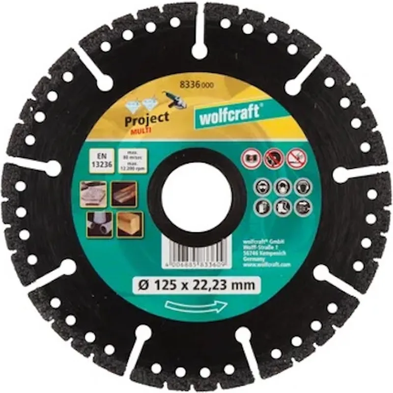 Diamant Doorslijpschijf Ø 125 mm - PRO MULTI - 8336000 by Wolfcraft – product image