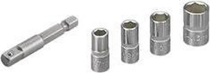 Dopsleutelset (SW 7/8/10/13), 5-dlg. - 2413000 von Wolfcraft – Produktbild