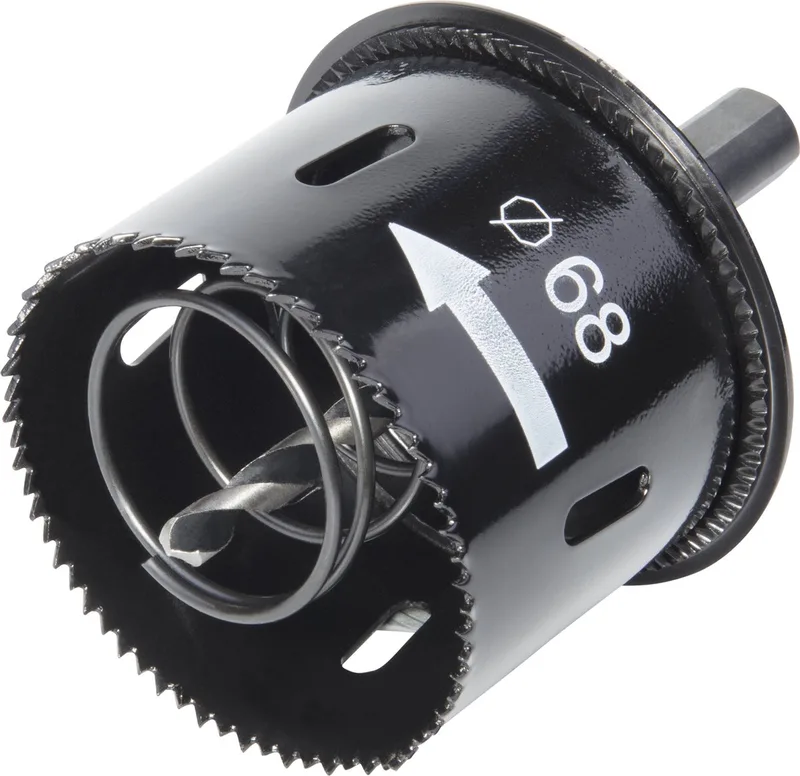 Gatenzaag met uitwerper en randverzinker, Ø 68 mm - 2158000 by Wolfcraft – product image
