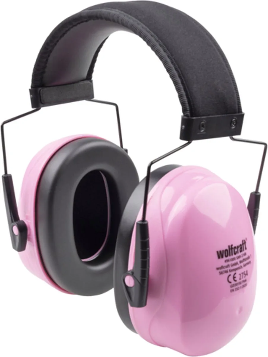 Gehoorbescherming kinderen 27Db - Oorkappen kinderen - Kind - 4961000 by Wolfcraft, Pink – product image
