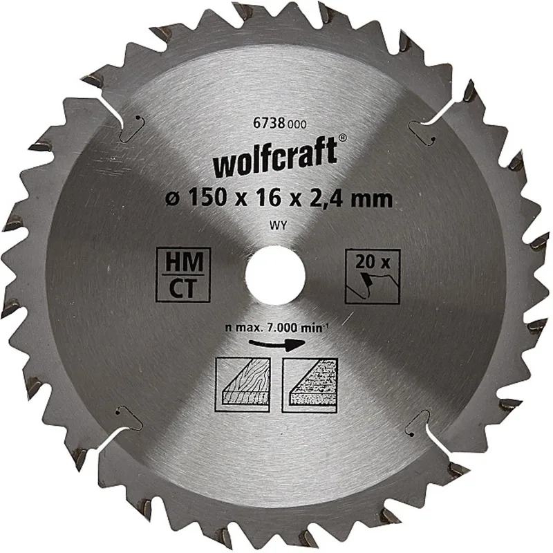 Handcirkelzaagblad - HM - serie 6738000 de Wolfcraft – image du produit