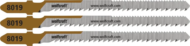 Hardhout decoupeerzaagbladen 50mm - Mirror-Cut - Decoupeerzaagblad HCS met T-schacht – Hout - 8019000 de Wolfcraft – image du produit