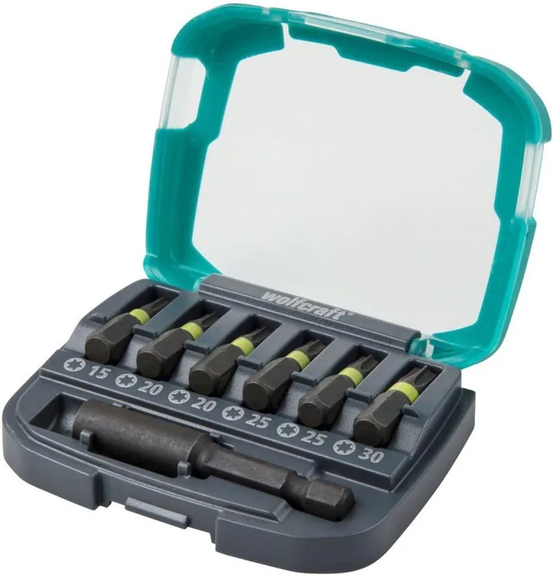Impact-bit-box, TORX® (T 15–30), 7-dlg. - 2969000 by Wolfcraft – product image