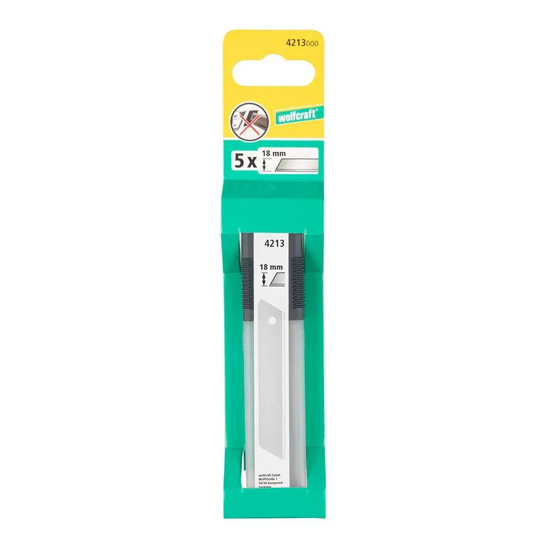 Lame De Cutter 4213000 18 Mm 5 Pièces de Wolfcraft – image du produit 2 sur 2