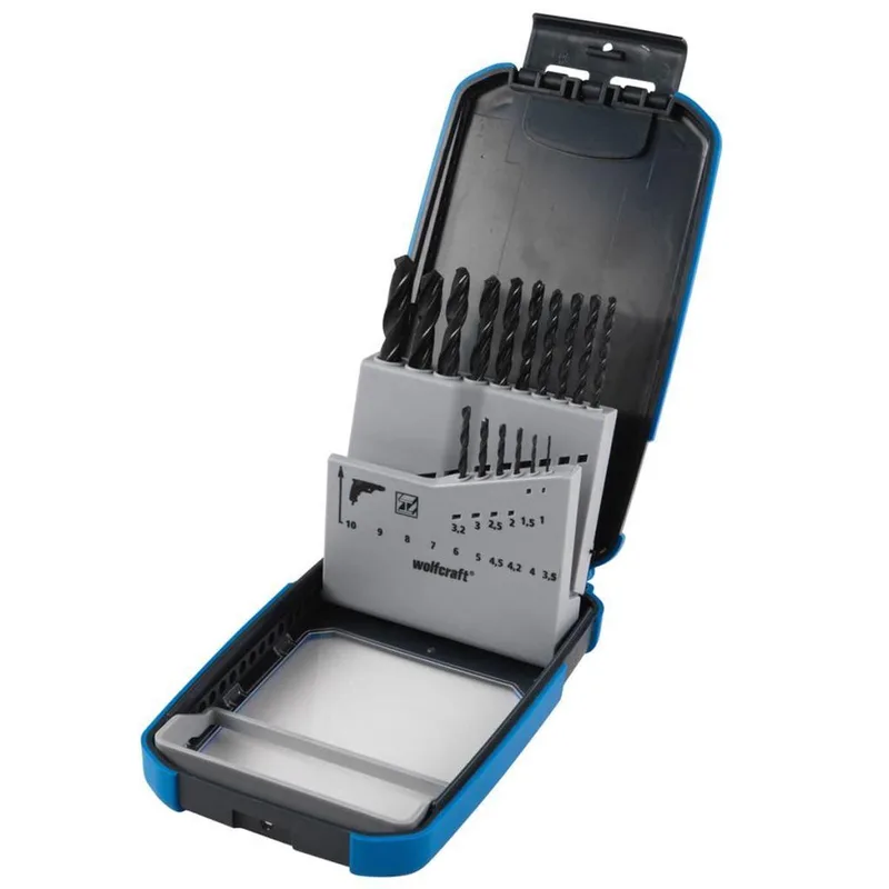 Metaalboorset 16 delig - Ø 1 tot 10 mm - 16 delige boor set voor metaal - Metaalboor - 7103000 de Wolfcraft – image du produit