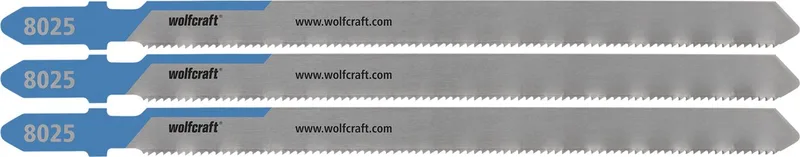 Metalen buis decoupeerzaagbladen - HSS-blad met T-schacht – ideaal voor buizen van metaal, staal, koper en aluminium - 8025000 fra Wolfcraft – produktbillede