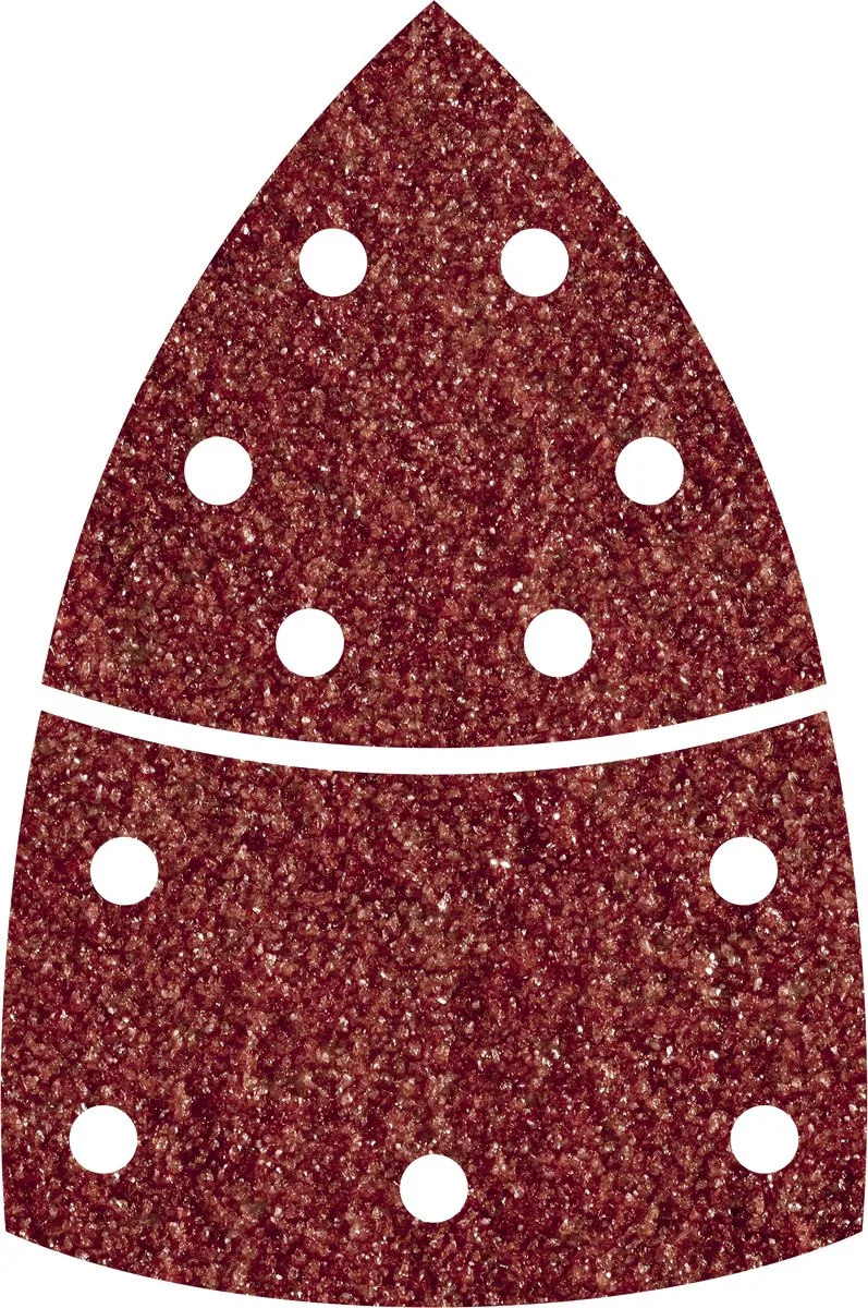 Feuille abrasive pour ponceuse Multi avec bande auto-agrippante, perforé Wolfcraft 1814000 Grain 120 Cote dencoignure 95 mm 10 pc(s) de Wolfcraft – image du produit