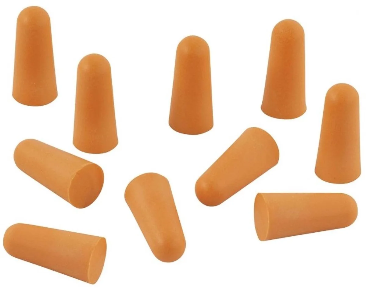 Oordopjes - 10 Oordoppen - 30Db - Wegwerpoordoppen - 4964000 från Wolfcraft, Orange – produktbild