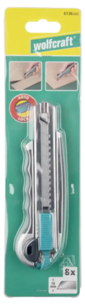 Professioneel Afbreekmes 18 mm - 8 Reservemesjes - 4136000 von Wolfcraft, Kleurloos – Produktbild 3 von 3