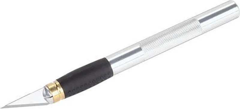 Scalpelmes - Hobbymes - Precisie Mes - Scalpel - 4195000 by Wolfcraft, Silver – product image