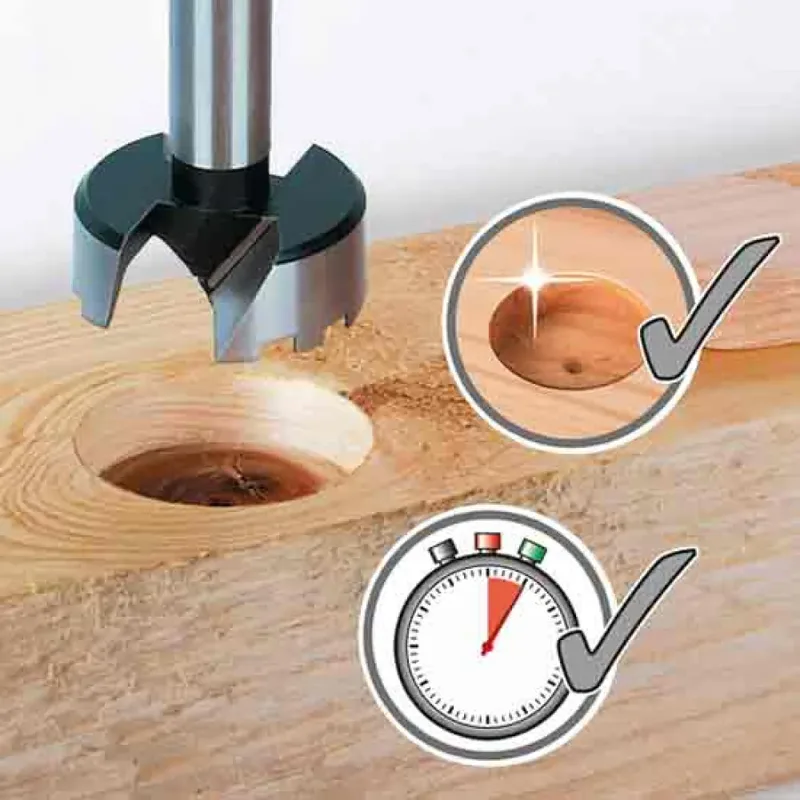 Scharnierboor Set - 5 Stuks - Forstnerboor - Cilinderboor - Ø 15 – 35 mm - 1002000 by Wolfcraft – product image 3 of 6