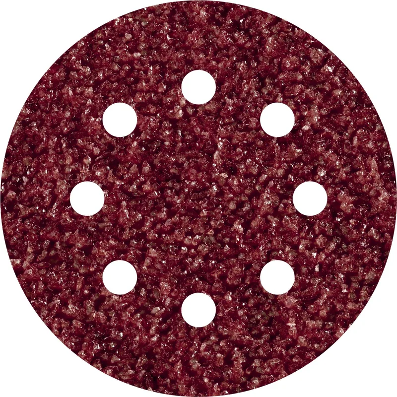 Wolfcraft 2269100 Feuille abrasive pour ponceuse excentrique avec bande auto-agrippante, perforé Grain 40 (Ø) 115 mm 25 pc(s) de Wolfcraft – image du produit