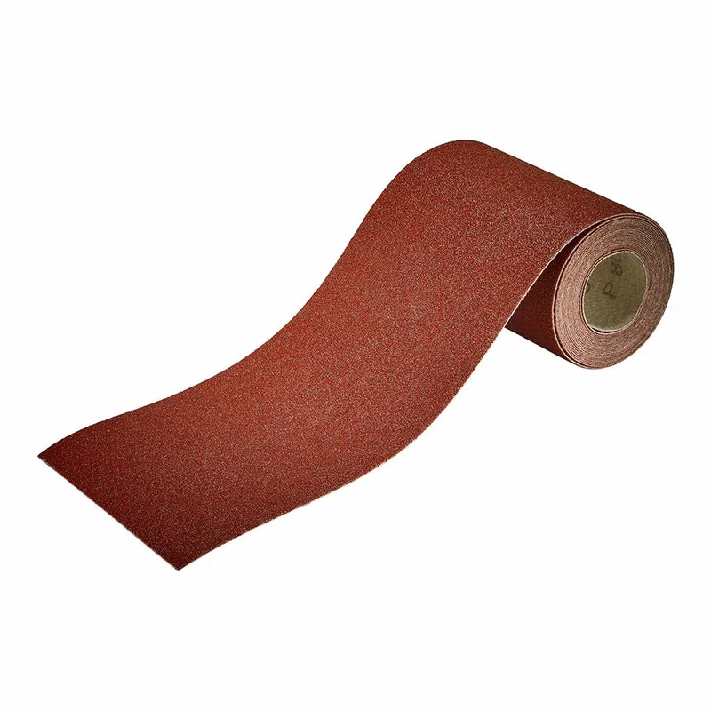 Rouleau de papier abrasif avec bande auto-agrippante Wolfcraft 1740000 Grain 80 (L x l) 4 m x 115 mm 4 m de Wolfcraft – image du produit