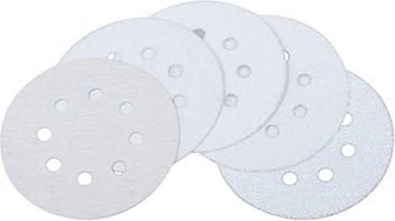 Schuurpapier voor excentrische schuurmachines - 5 Stuks - Ø 125 mm - korrel 180 - 1157000 by Wolfcraft – product image