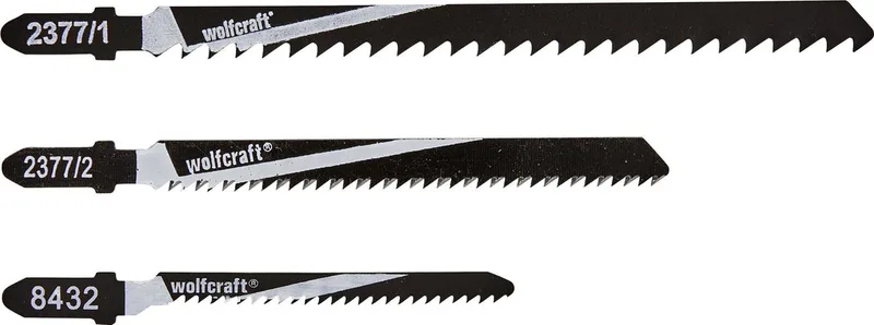 Set decoupeerzaagbladen, T-schacht, 12-dlg. - 2377000 von Wolfcraft – Produktbild