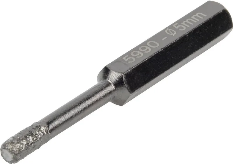 Wolfcraft 5990000 Foret diamanté 5 mm diamanté 1 pc(s) de Wolfcraft, Argent – image du produit