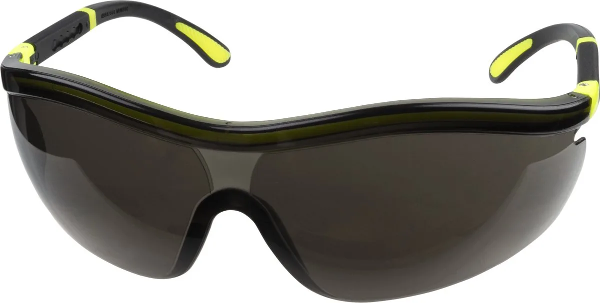Veiligheidsbril Getint - Veiligheidszonnebril - 4933000 från Wolfcraft, Svart – produktbild