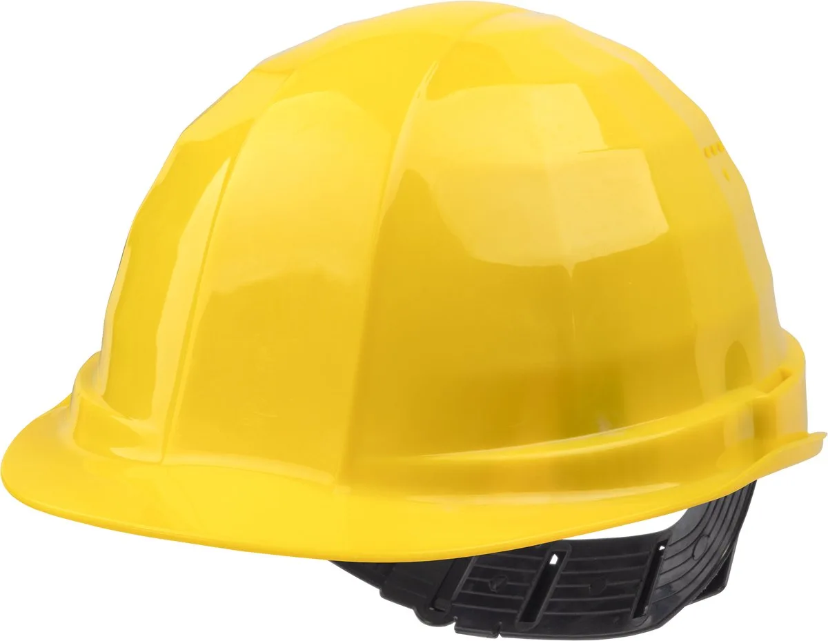 Veiligheidshelm - Bouwhelm - Helm Bouw - 4966000 by Wolfcraft, Yellow – product image
