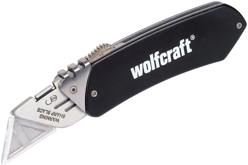 Wolfcraft 4124000 Aluminium fritid kniv 1 stk von Wolfcraft, Schwarz – Produktbild 1 von 2