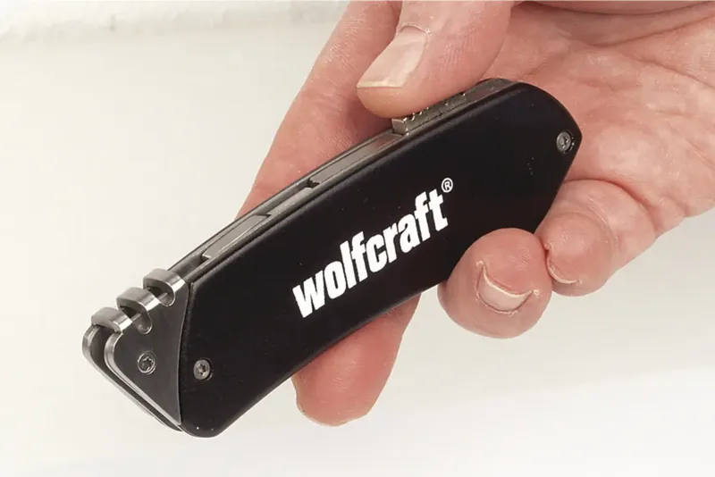 Wolfcraft 4124000 Aluminium fritid kniv 1 stk von Wolfcraft, Schwarz – Produktbild 2 von 2