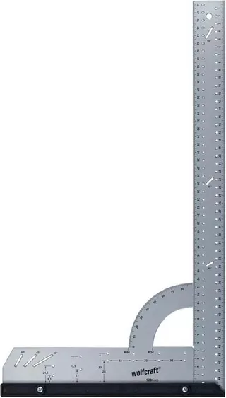 Winkelhaak - 500mm - Blokhaak - Schrijfhaak - Metaal - 5206000 by Wolfcraft, Silver – product image 1 of 5