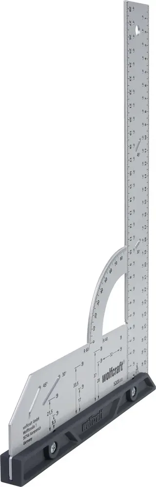 Winkelhaak - Metaal - 300mm - Blokhaak - Schrijfhaak - 5205000 by Wolfcraft, Silver – product image 3 of 3