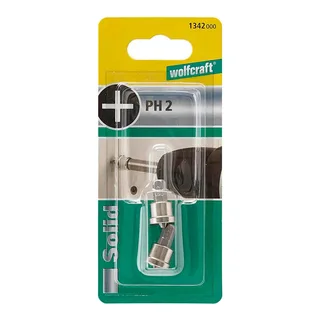 Wolfcraft 1342000 Ph2 Kruiskopschroevendraaierbit 2 Stukken by Wolfcraft – product image 2 of 2