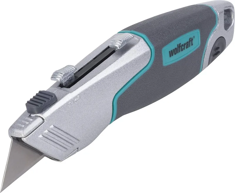 wolfcraft - 2 in 1 Duo Uitschuifmes met twee lemmeten - Mes - 4200000 de Wolfcraft, Kleurloos – image du produit 1 sur 2