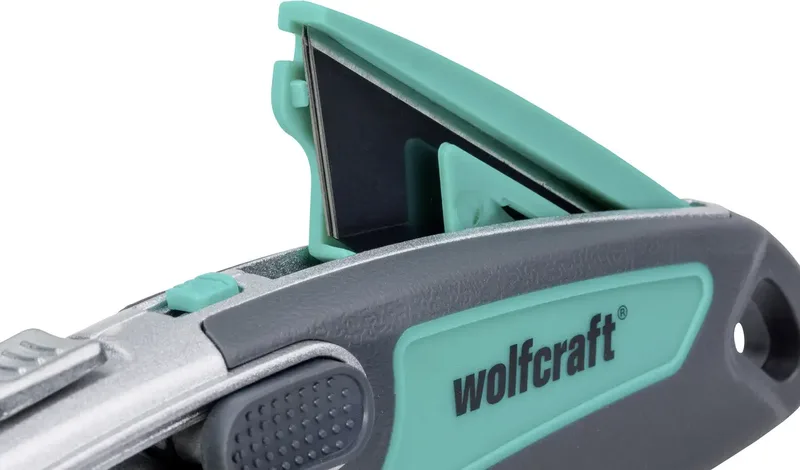 wolfcraft - 2 in 1 Veiligheidsmes met trapeziummes / Koordmes - 4106000 by Wolfcraft, Kleurloos – product image 3 of 4