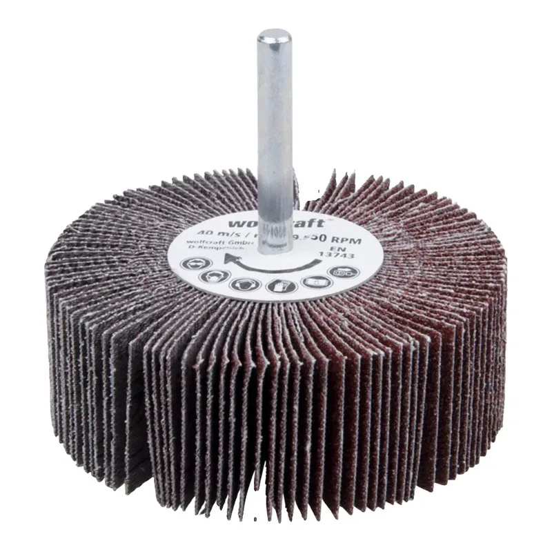 Roue à Lamelles Avec Tige 2033000 Gr60 80x30 Mm 3000 Rpm de Wolfcraft – image du produit 1 sur 5
