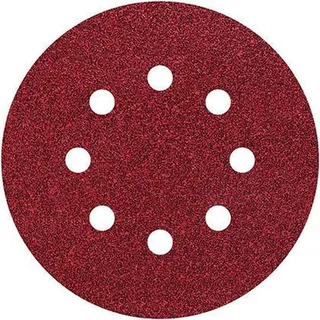 Feuille abrasive pour ponceuse excentrique avec bande auto-agrippante, perforé Wolfcraft 2251100 Grain 120 (Ø x L) 125 mm x 125 mm 25 pc(s) de Wolfcraft – image du produit 1 sur 2