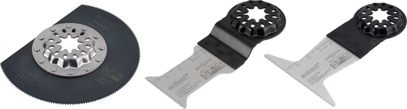 Wolfcraft - 3 delige multitool zaagblad set - Starlock - Invalzaagbladen voor hout en metaal - 4269000 von Wolfcraft – Produktbild