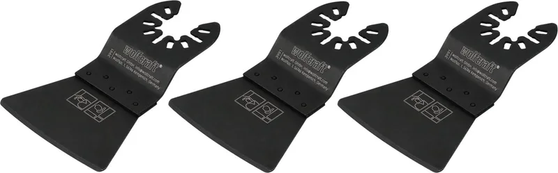 Wolfcraft - 3 Multitool schrapers - Voor tapijt, vloerbedekking en lijmresten - HCS schraper 52 mm - 3991100 de Wolfcraft – image du produit