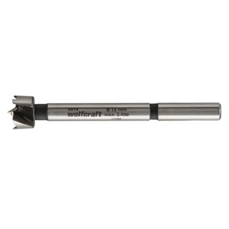 Wolfcraft 3313000 Forstnerbohrer 15 mm Gesamtlänge 90 mm Zylinderschaft 1 St. de Wolfcraft – image du produit 2 sur 6