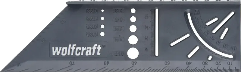 wolfcraft - 3D verstekhaak - Zwaaihaak - 5208000 de Wolfcraft, Gris – image du produit 3 sur 3