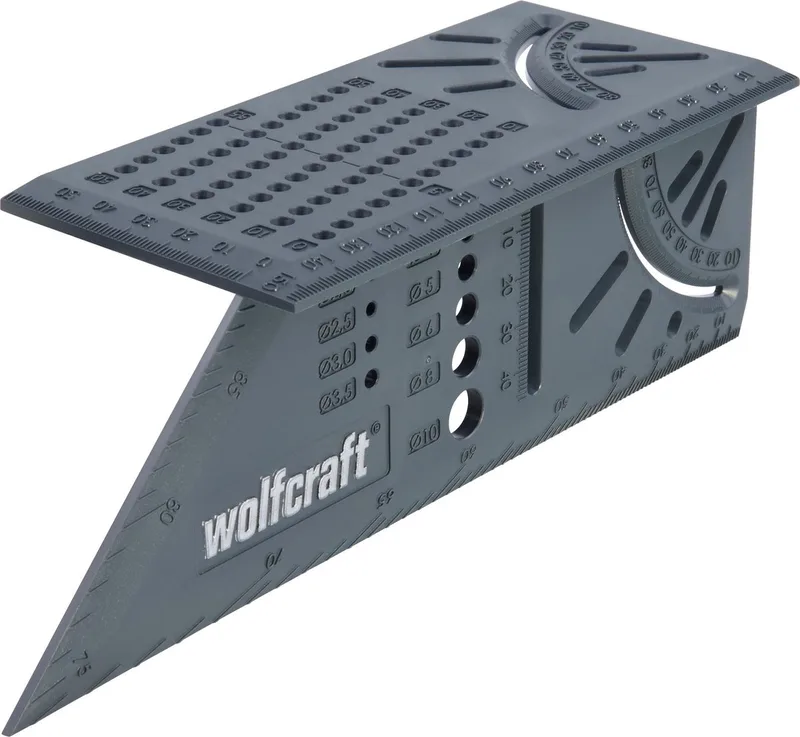 wolfcraft - 3D verstekhaak - Zwaaihaak - 5208000 van Wolfcraft, Grijs – productafbeelding