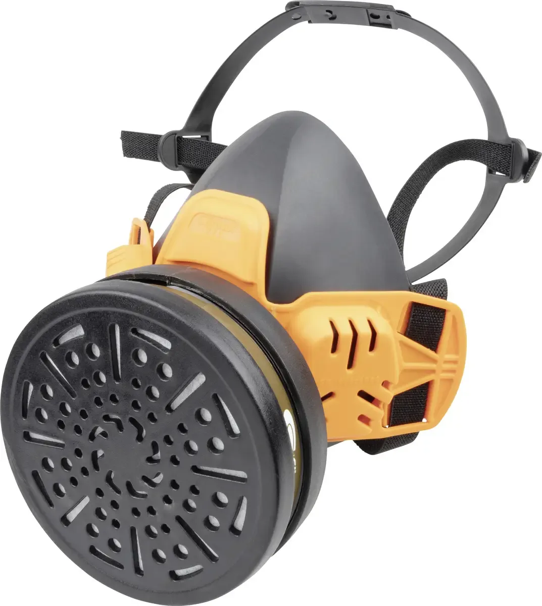 Wolfcraft 4950000 Halfgelaatsmasker A1 EN 140, EN 14387 von Wolfcraft, Gelb, Grau – Produktbild