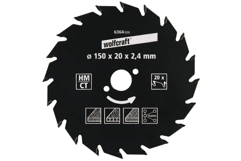 Lame de scie circulaire au carbure Wolfcraft 6379000 200 x 30 mm Nombre de dents: 30 1 pc(s) de Wolfcraft – image du produit