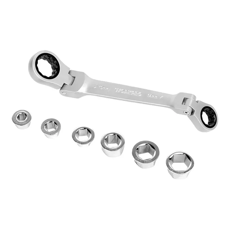 Articulated Cr-v 14 X 19mm Steckschlüssel-und Ratschensatz 7 Stücke fra Workpro – produktbillede