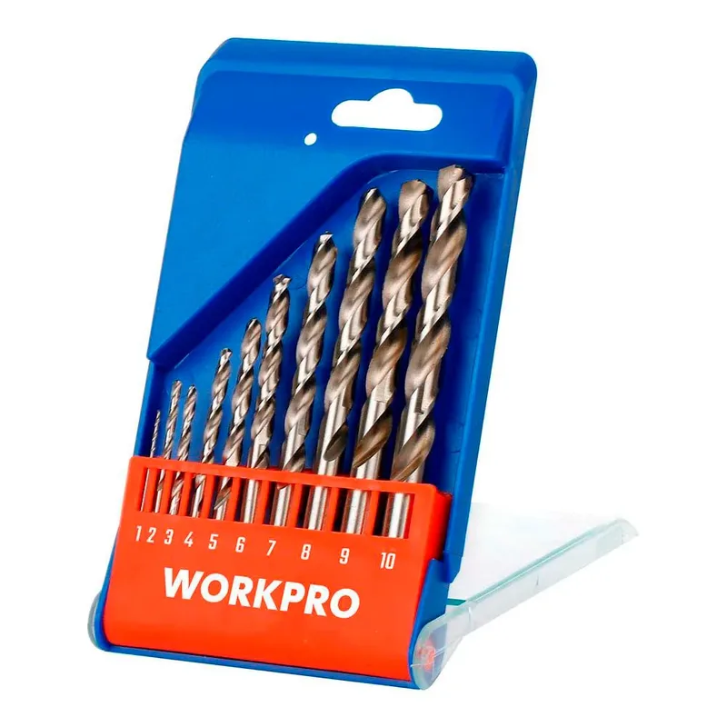 Bohrerset 10 Stücke von Workpro – Produktbild