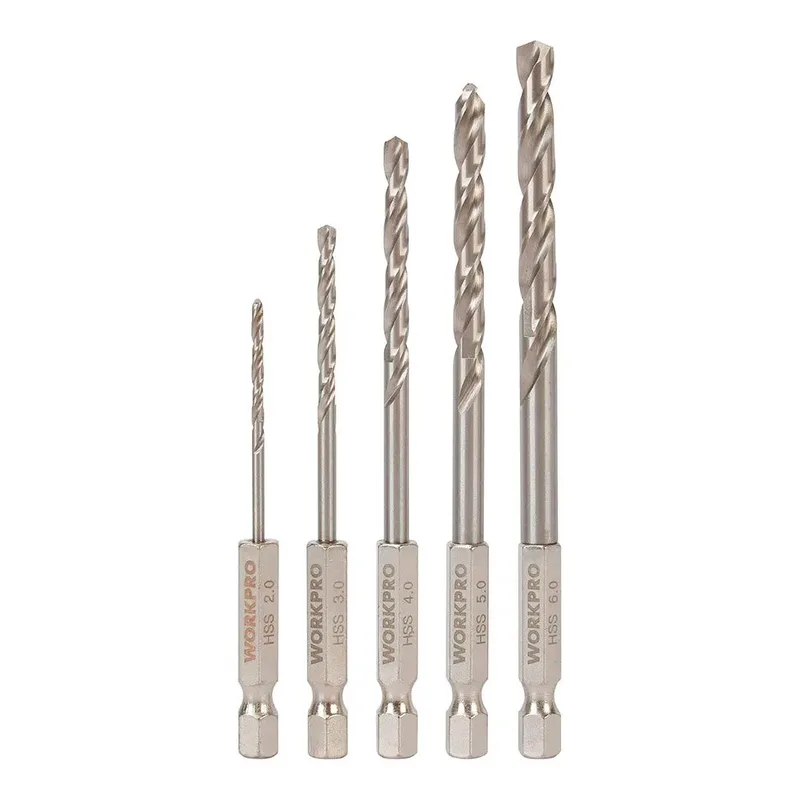 Bohrerset 5 Einheiten von Workpro – Produktbild