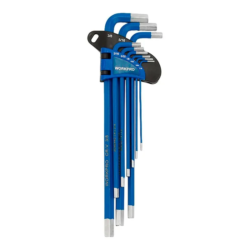 Coated Long Arm Metric Inbussleutelset 9 Stukken by Workpro – product image
