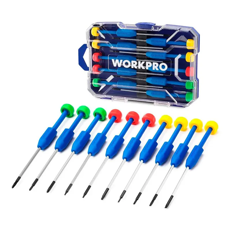 Cr-v Precision Schraubendreher-set 10 Stücke von Workpro – Produktbild