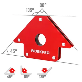 Équerre De Soudure Magnétique 45/90/135º 100 Mm by Workpro – product image 3 of 6