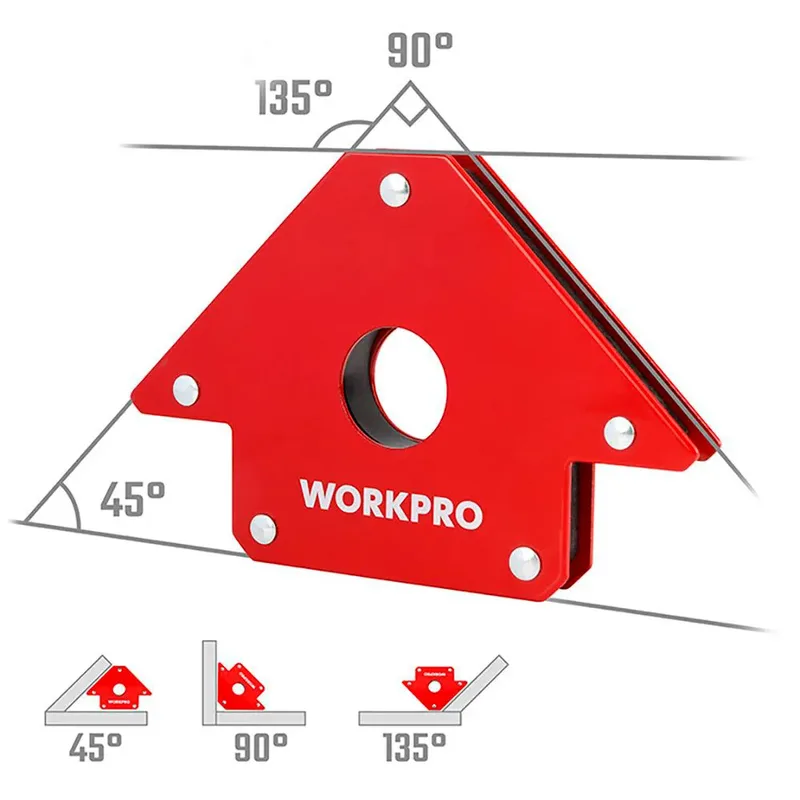 Équerre De Soudure Magnétique 45/90/135º 100 Mm by Workpro – product image 3 of 6