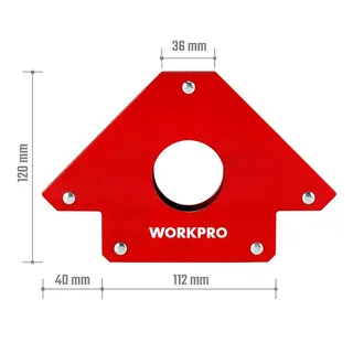 Équerre De Soudure Magnétique 45/90/135º 125 Mm by Workpro – product image 4 of 6