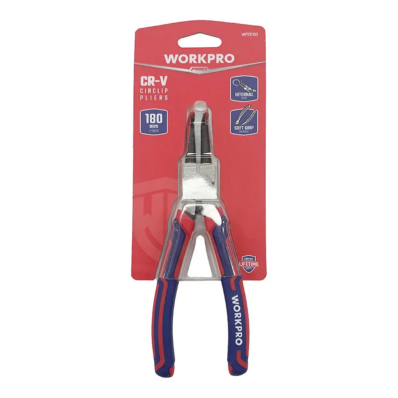 Gebogene Zange Mit Inneren Sicherungsringen 180 Mm by Workpro – product image